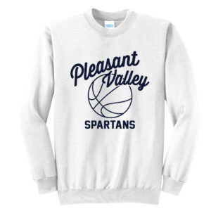 PV Girls BB Unisex Fleece Crewneck Sweatshirt-White