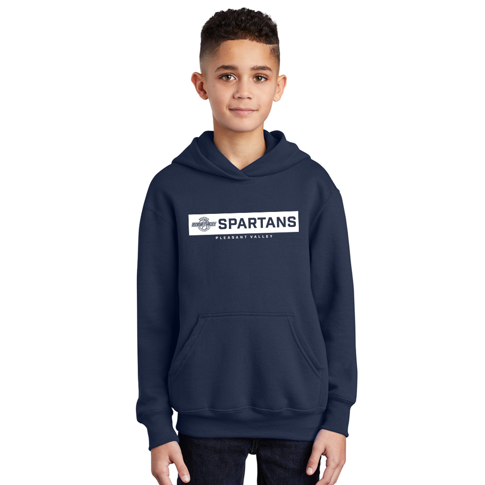 PV Girls BB Youth Fleece Hooded Sweatshirt-Navy