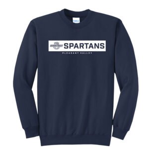 PV Girls BB Unisex Fleece Crewneck Sweatshirt-Navy
