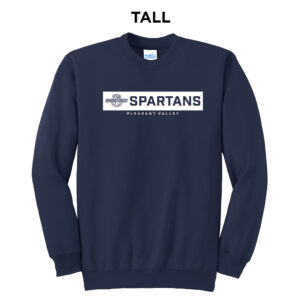 PV Girls BB Tall Fleece Crewneck Sweatshirt-Navy