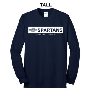 PV Girls BB Tall Long Sleeve Cotton Tee-Navy