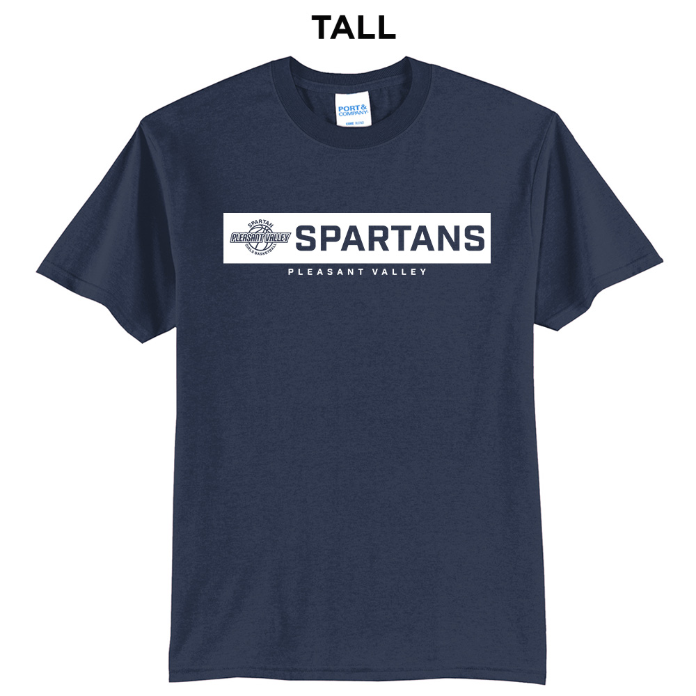 PV Girls BB Tall Cotton Short Sleeve Tee-Navy