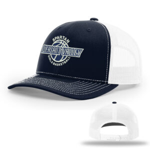 PV Girls BB Richardson Pro Crown Mesh Back solid color Adjustable back cap Split-Navy/White