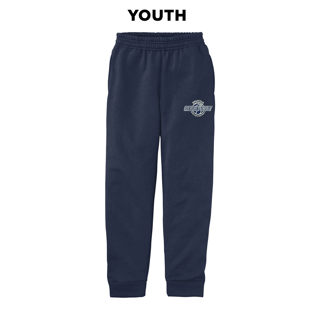 PV Girls BB Youth Fleece Jogger-Navy