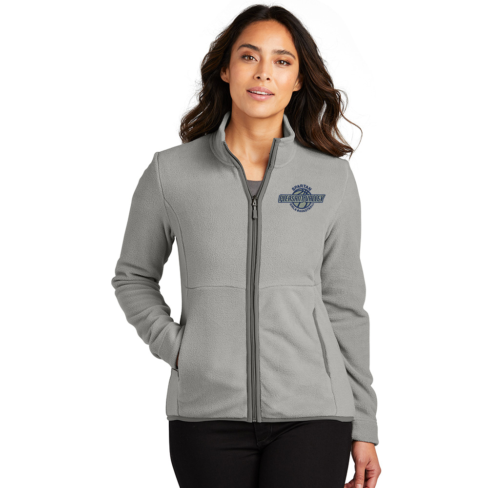 PV Girls BB Port Authority Ladies Connection Fleece Jacket-Gusty Grey