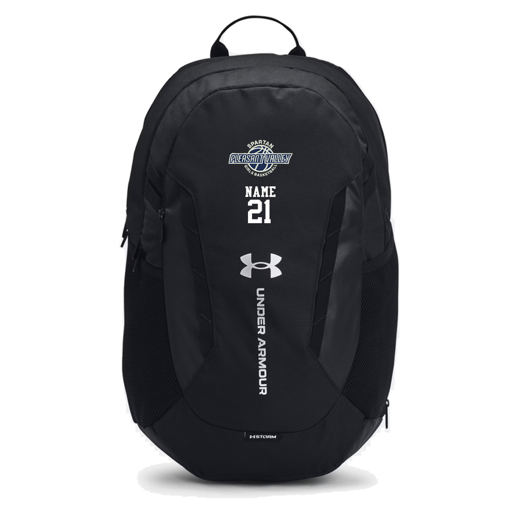 PV Girls BB Under Armour Hustle 6.0 Team Backpack - BLACK