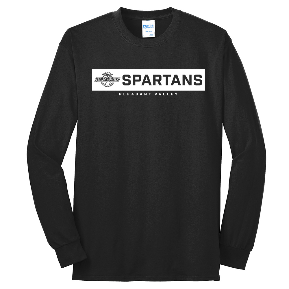 PV Girls BB Unisex Cotton Long Sleeve Tee-Black