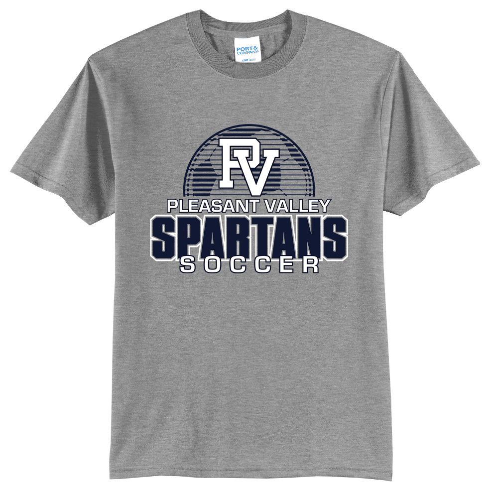 PV Boys Soccer Unisex Short Sleeve Tee-Athletic heather