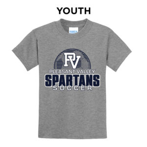 PV Boys Soccer Youth Short Sleeve Tee-Athletic heather