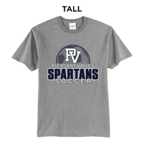 PV Boys Soccer Tall Short Sleeve Tee-Athletic Heather