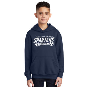 PV Boys Soccer Youth Fleece Hooded Sweatshirt-Navy