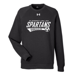PV Boys Soccer Under Armour UA Rival Fleece Crewneck Sweatshirt adult-Black