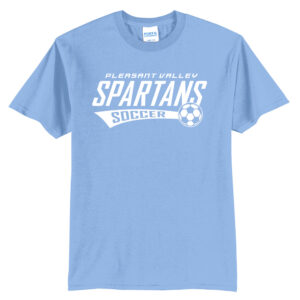 PV Boys Soccer Unisex Short Sleeve Tee-Light Blue