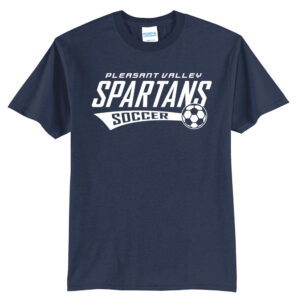 PV Boys Soccer Unisex Short Sleeve Tee-navy