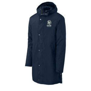 PV Boys Soccer Sport-Tek men Waterproof Insulated Sideline Parka-Navy