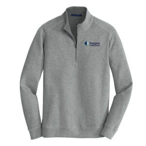 Padgett Port Authority Interlock 1/4 Zip Men-Medium Heather Grey/Charcoal grey