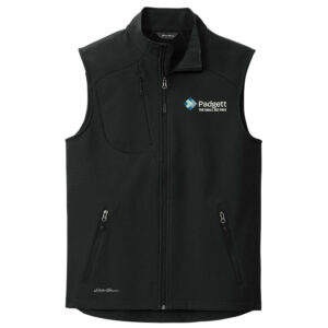 Padgett Eddie Bauer Men Stretch Soft Shell Vest-Black