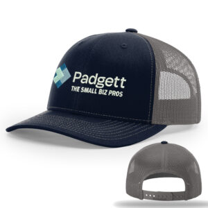 Padgett Richardson Pro Crown Mesh Back Adjustable back cap Split-Navy/Charcoal