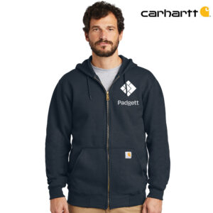 Padgett Carhartt Men Midweight Hooded Zip-Front Sweatshirt-new Navy
