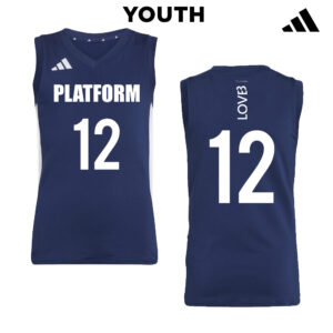 02. Platform Elite adidas Youth Quickset Sleeveless Jersey-Navy