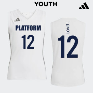 04. Platform Elite adidas Youth Quickset Sleeveless Jersey-White