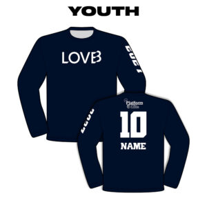 05. Platform Elite Youth Sublimated Crew Neck Long Sleeve Tee-Navy