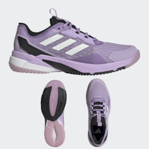 25. adidas Women’s Crazyflight 6 Volleyball Shoes-Powder Plum