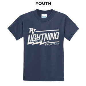 PV Lightning Youth BB Youth Short Sleeve Tee-Navy