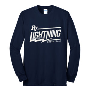 PV Lightning Youth BB Unisex Cotton Long Sleeve Tee-Navy