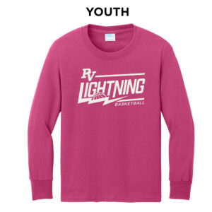 PV Lightning Youth BB Youth Cotton Long Sleeve Tee-Sangria