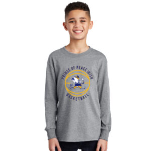 Prince of Peace Youth Cotton Long Sleeve Tee-Athletic Heather