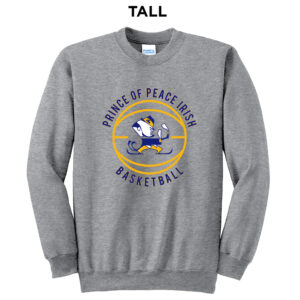 Prince of Peace Tall Unisex Basic Crewneck Sweatshirt-Athletic Heather