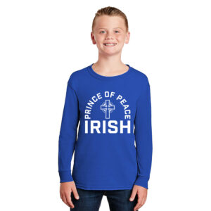 Prince of Peace Youth Cotton Long Sleeve Tee-Royal