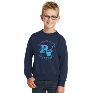 PV Orchestra Youth Fleece Crewneck Sweatshirt-Navy