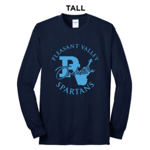 PV Orchestra Tall Long Sleeve Cotton Tee-Navy