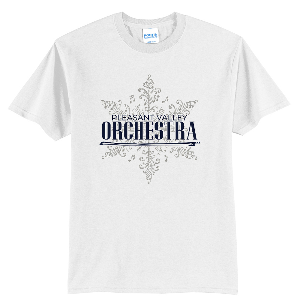 PV Orchestra Unisex Short Sleeve Tee-White