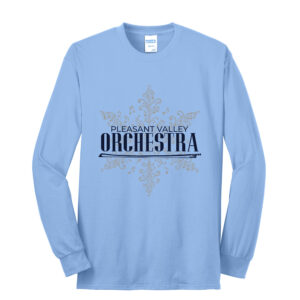 PV Orchestra Unisex Cotton Long Sleeve Tee-Light Blue