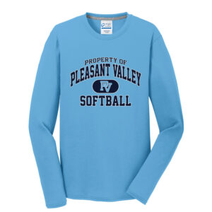 PV SB Men Long Sleeve Essential Blended Performance Tee-Aquatic Blue