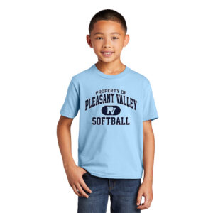 PV SB Youth Fan Favorite Cotton Short Sleeve Tee-Light Blue