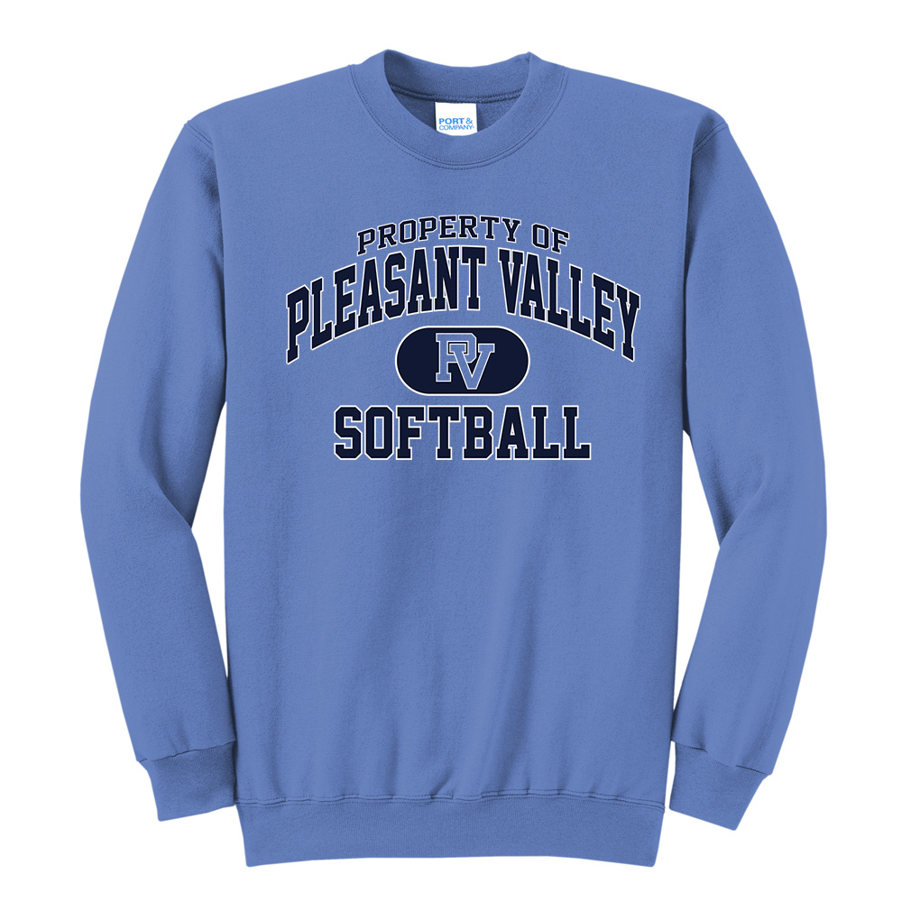 PV SB Unisex Fleece Crewneck Sweatshirt-Carolina Blue