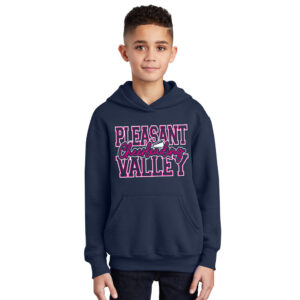 PV Cheer Youth Hooded Sweatshirt-navy