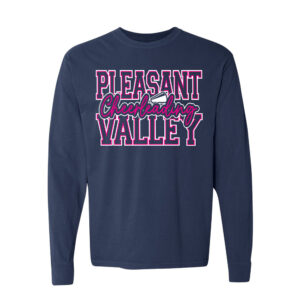 PV Cheer Unisex Comfort Colors Heavyweight Ring Spun Long Sleeve Tee-True Navy