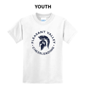 PV Cheer Youth Short Sleeve Tee-White