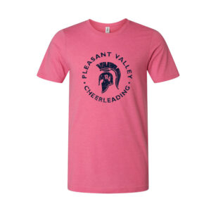 PV Cheer Unisex Premium Short Sleeve Tee-Heather Charity Pink