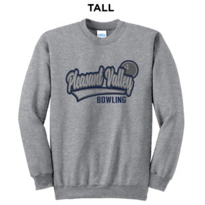 Spartans Bowling Tall Unisex Basic Crewneck Sweatshirt-Athletic Heather