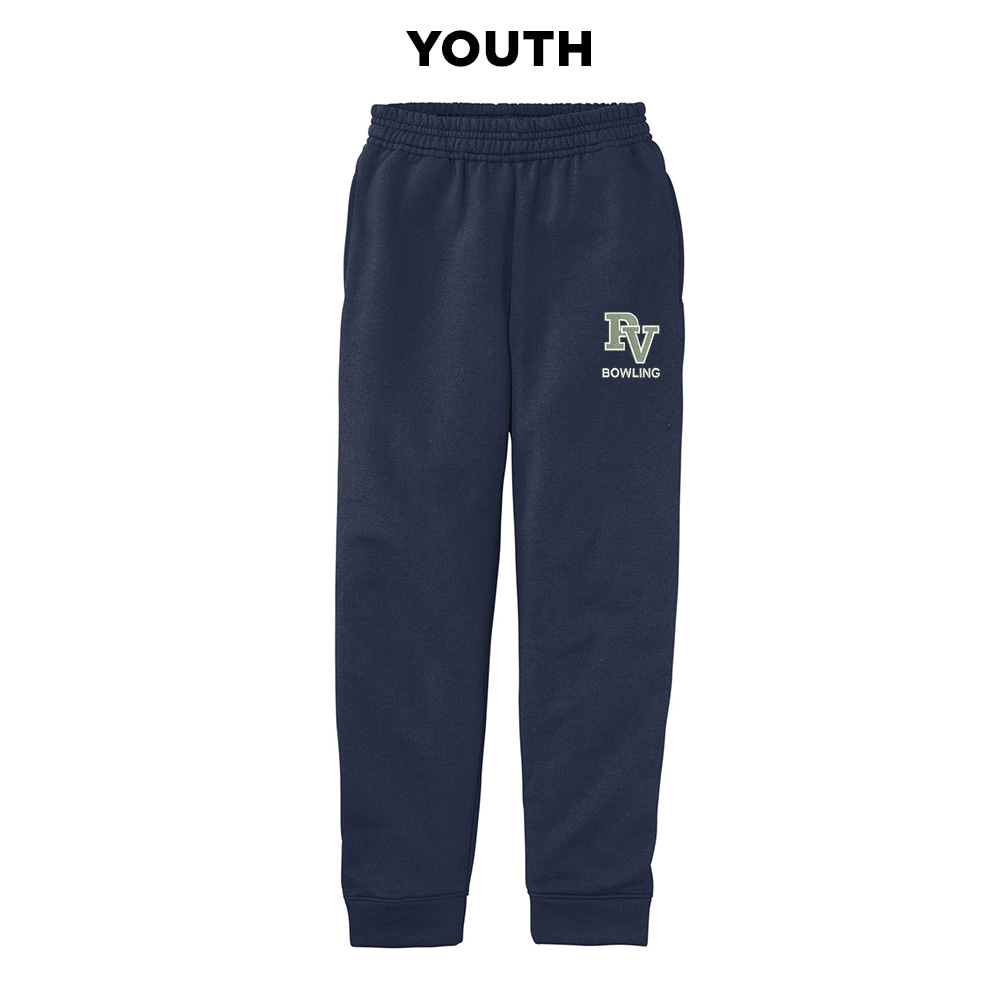 Spartans Bowling Youth Core Fleece Jogger-Nayv