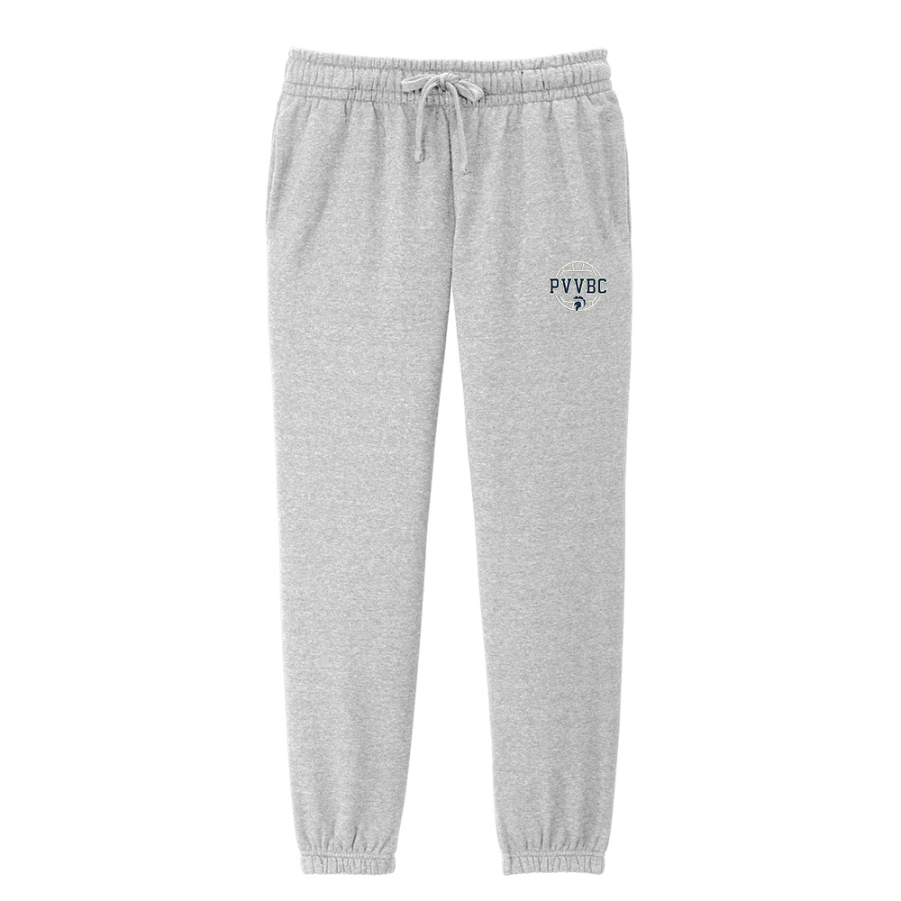 PV Volleyball Club District Women’s V.I.T. Fleece Sweatpant-Light Heather Grey