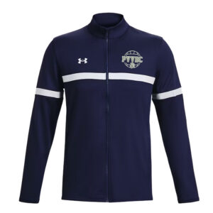 PV Volleyball Club Under Armour Men’s Team Knit Warm Up Full Zip-Navy/White