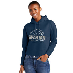 PV Volleyball Club Women’s VIT Fleece Hoodie CROP-New Navy