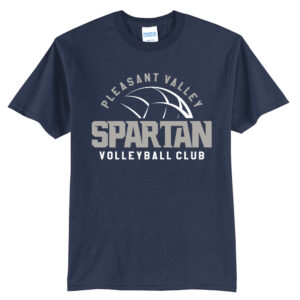 PV Volleyball Club Unisex Short Sleeve Tee-navy